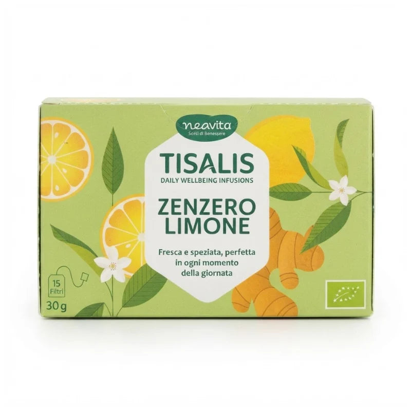 NEAVITA Tisalis Infuso in Filtro Limone e Zenzero 15 filtri