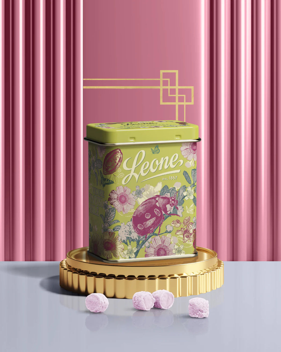 LEONE Collezione Giardino Segreto Pastiglie Fragola 30g