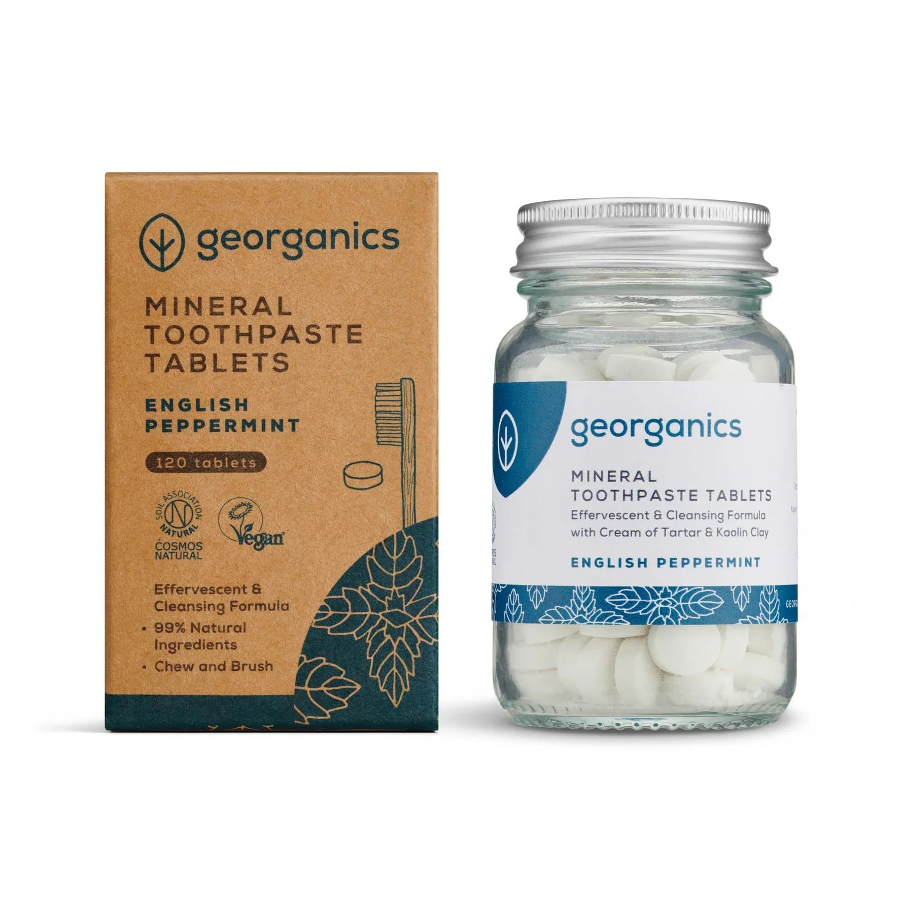 Georganics Dentifricio in tavolette English Peppermint 120tav