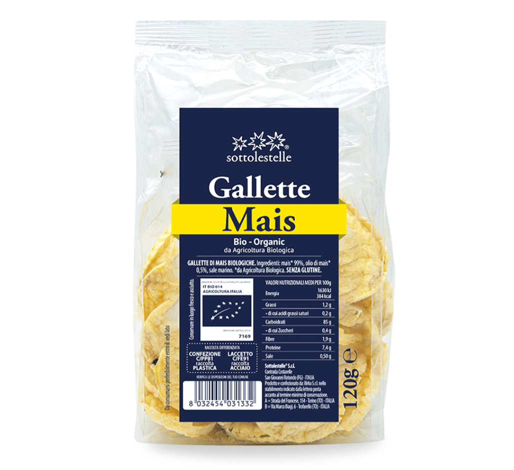 Mini gallette mais sotto le stelle
