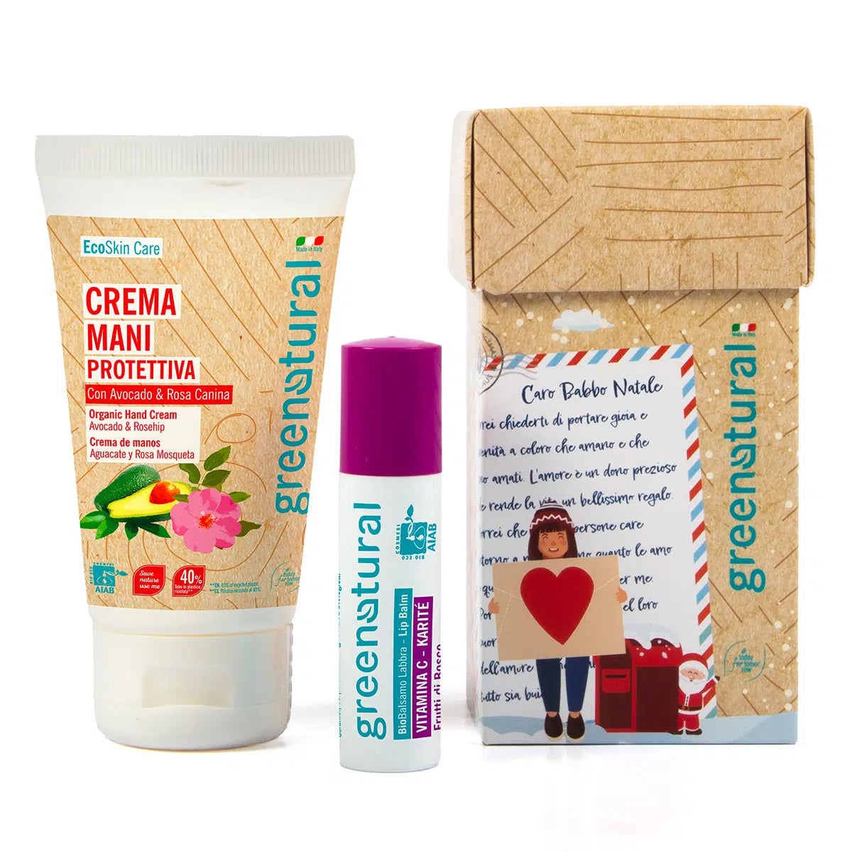 GREEN NATURAL Porta Gioie Lettera a Babbo - Crema mani