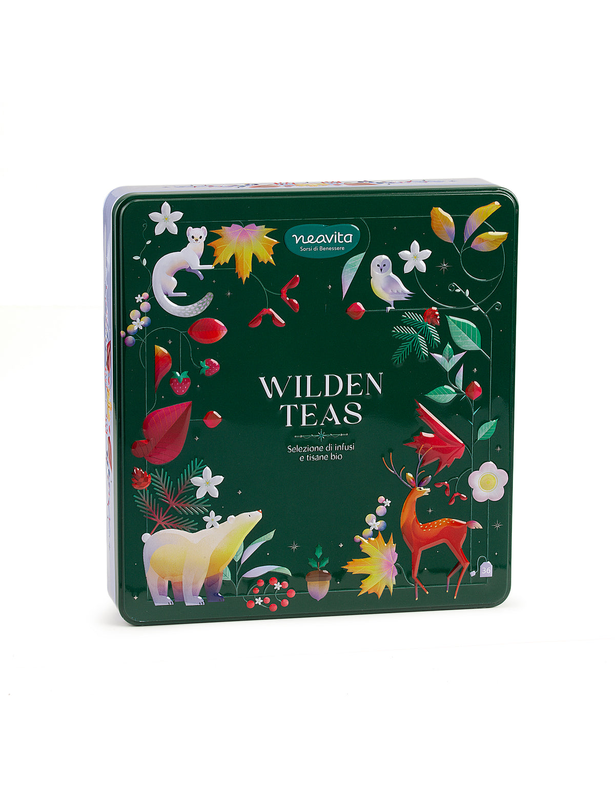 NEAVITA Wilden Teas Cofanetto Latta Verde 36 filtri