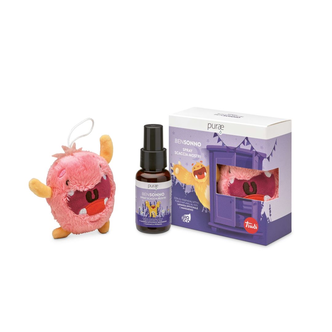 PURAE Spray Bensonno Scacciamostri con Peluche Rosa