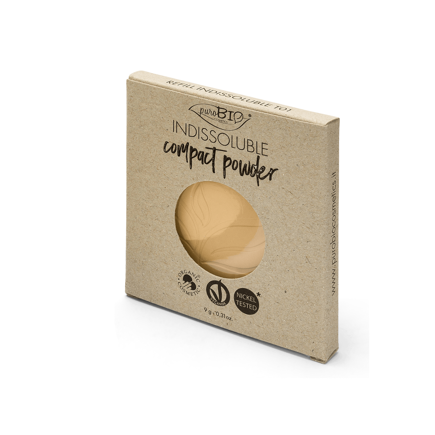 PUROBIO COSMETICS Indissoluble Compact Powder T01 Refill