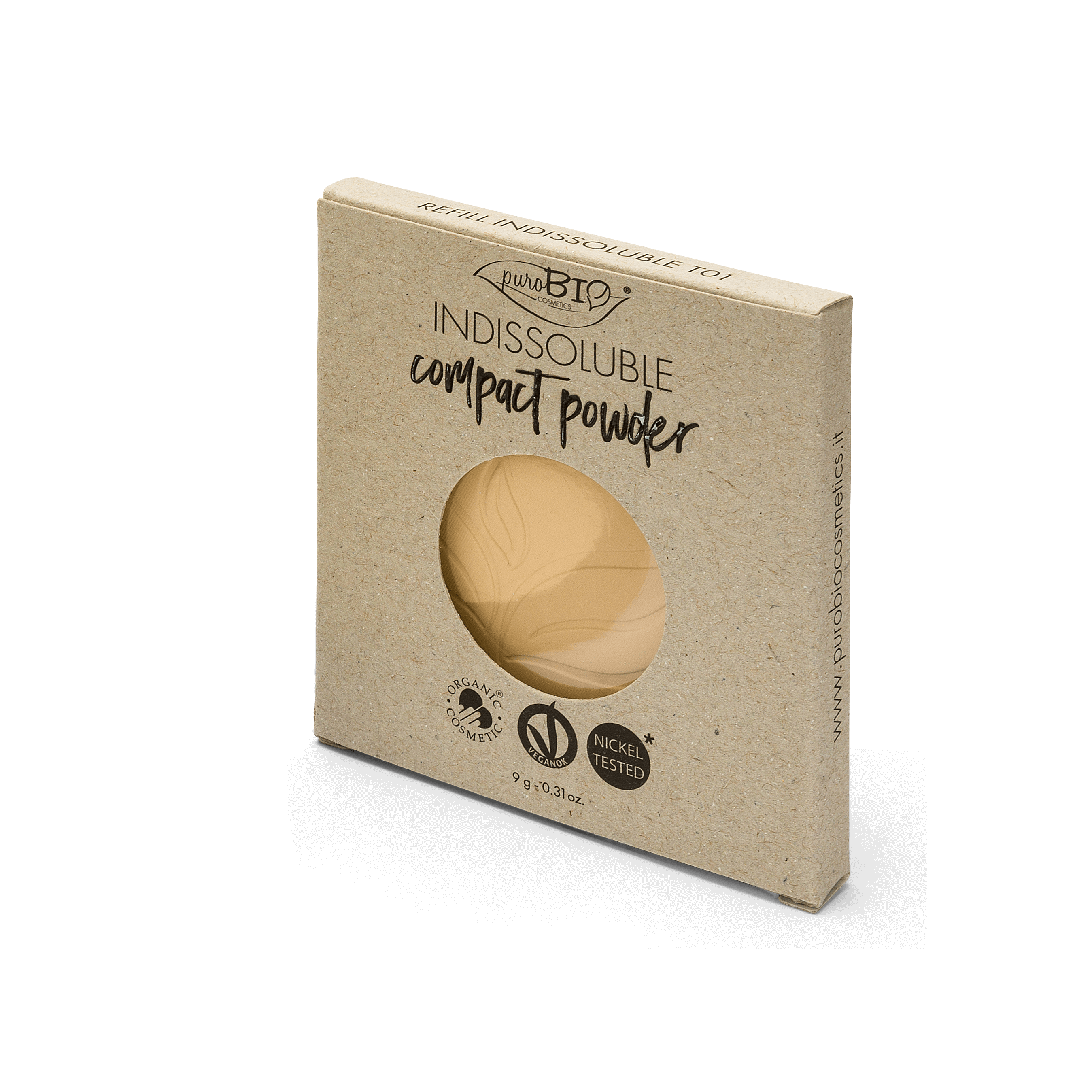 PUROBIO COSMETICS Indissoluble Compact Powder T01 Refill
