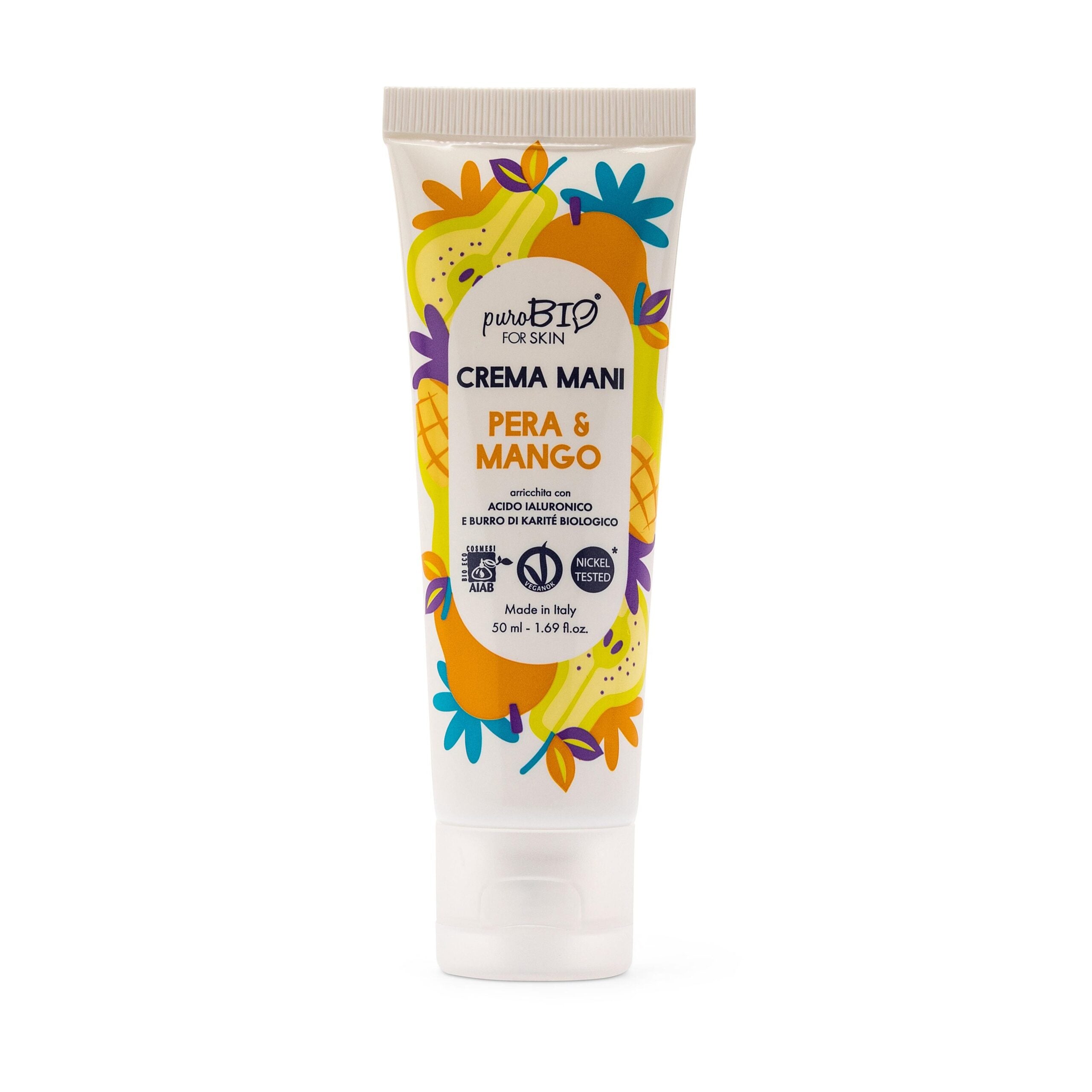 PUROBIO COSMETICS Crema Mani Pera &amp; Mango 50ml