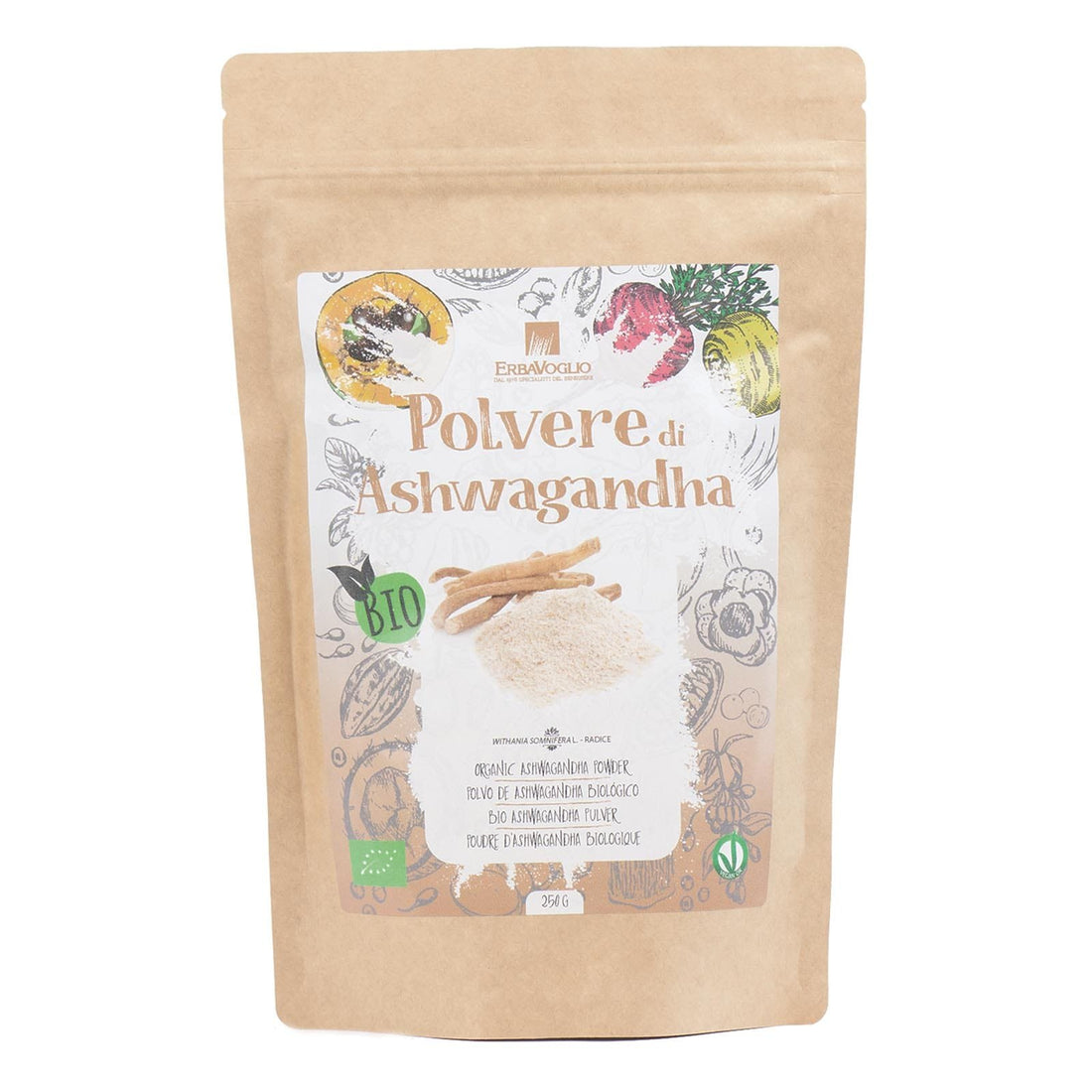 Polvere di Ashwagandha erbavoglio