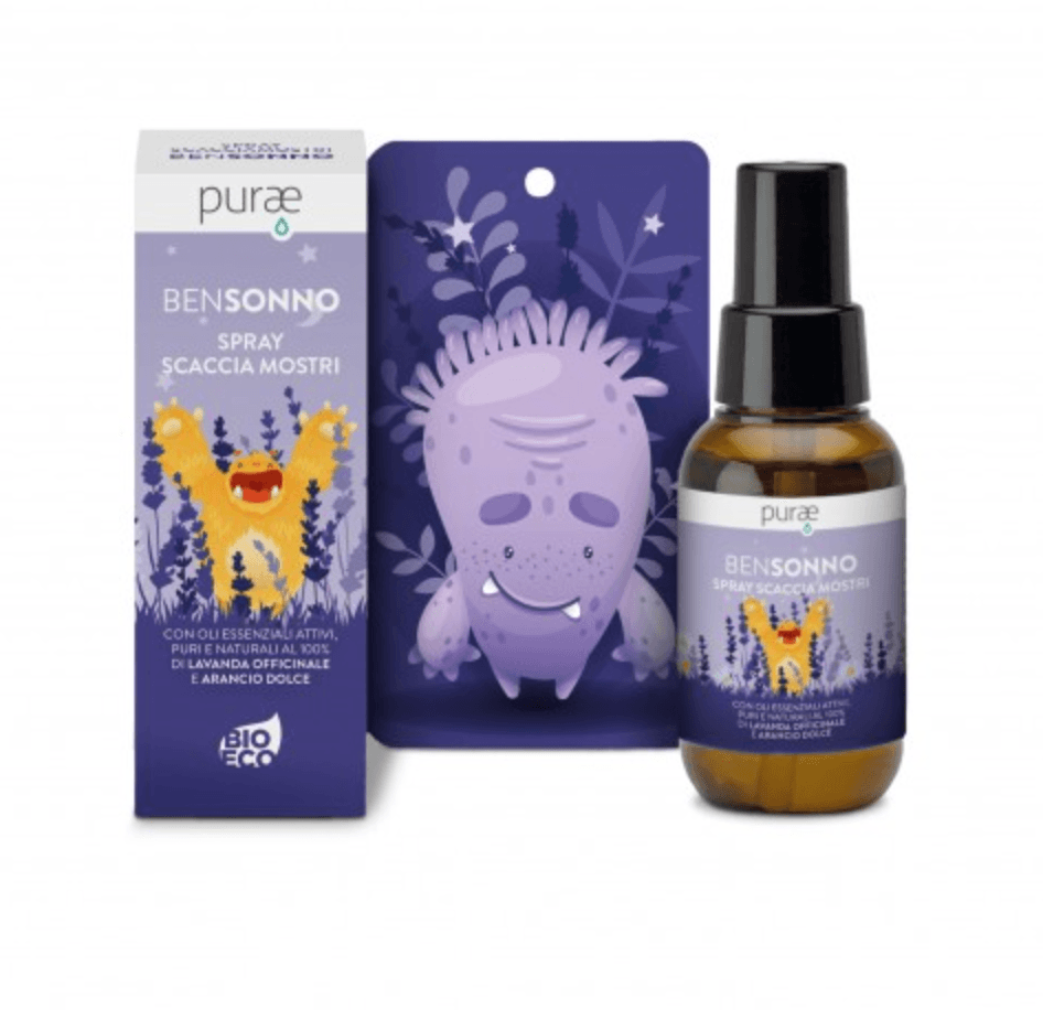 Purae Spray BenSonno Scaccia Mostri per il Sonno dei Bambini 70 ml