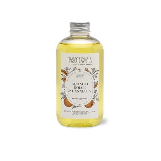 Nasoterapia Ricarica per diffusore a bastoncini Arancio Dolce e Cannella 250ml