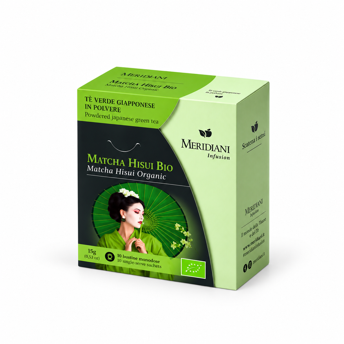 MERIDIANI Astuccio Matcha Hisui Bio 10 bustine da 15g
