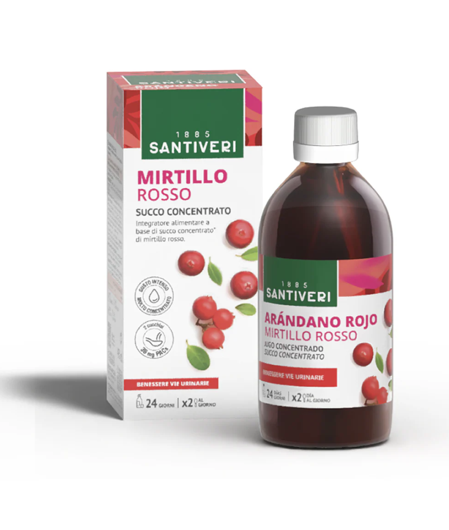 SANTIVERI Mirtillo Rosso Succo Concentrato 490ml