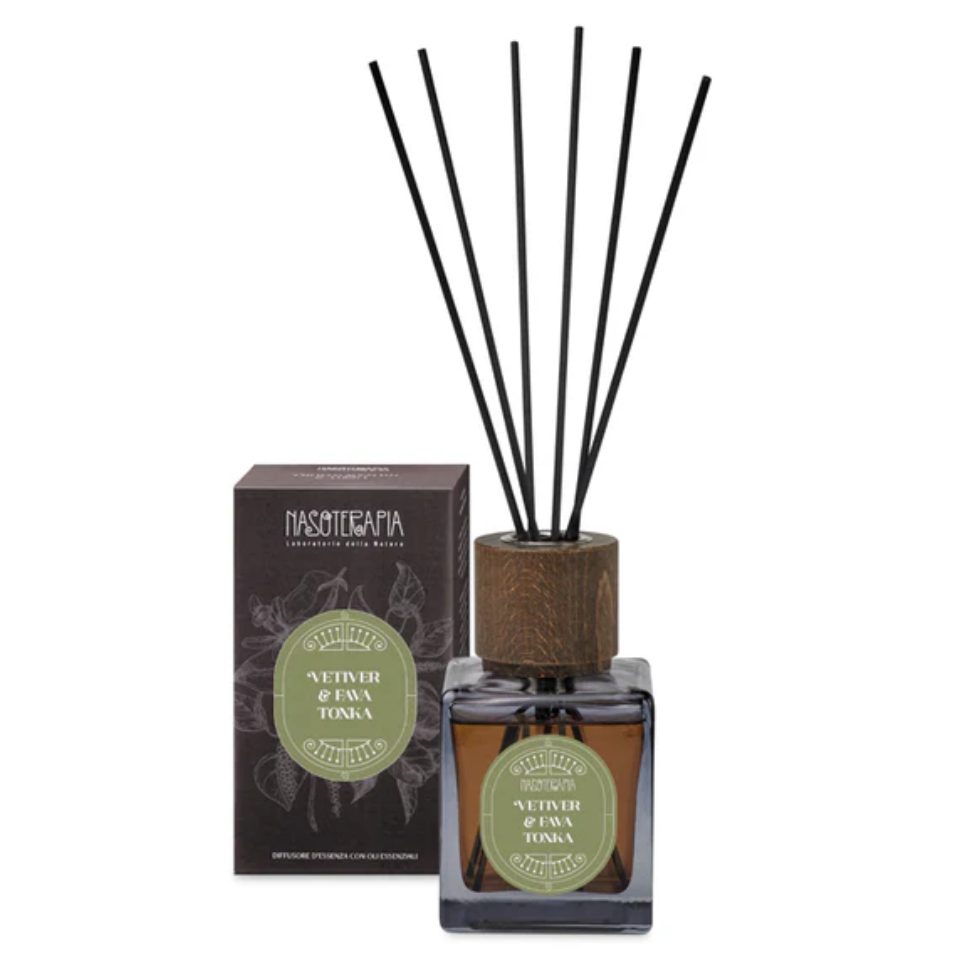 NASOTERAPIA Vetiver &amp; Fava di Tonka Diffusore a Bastoncini 200ml