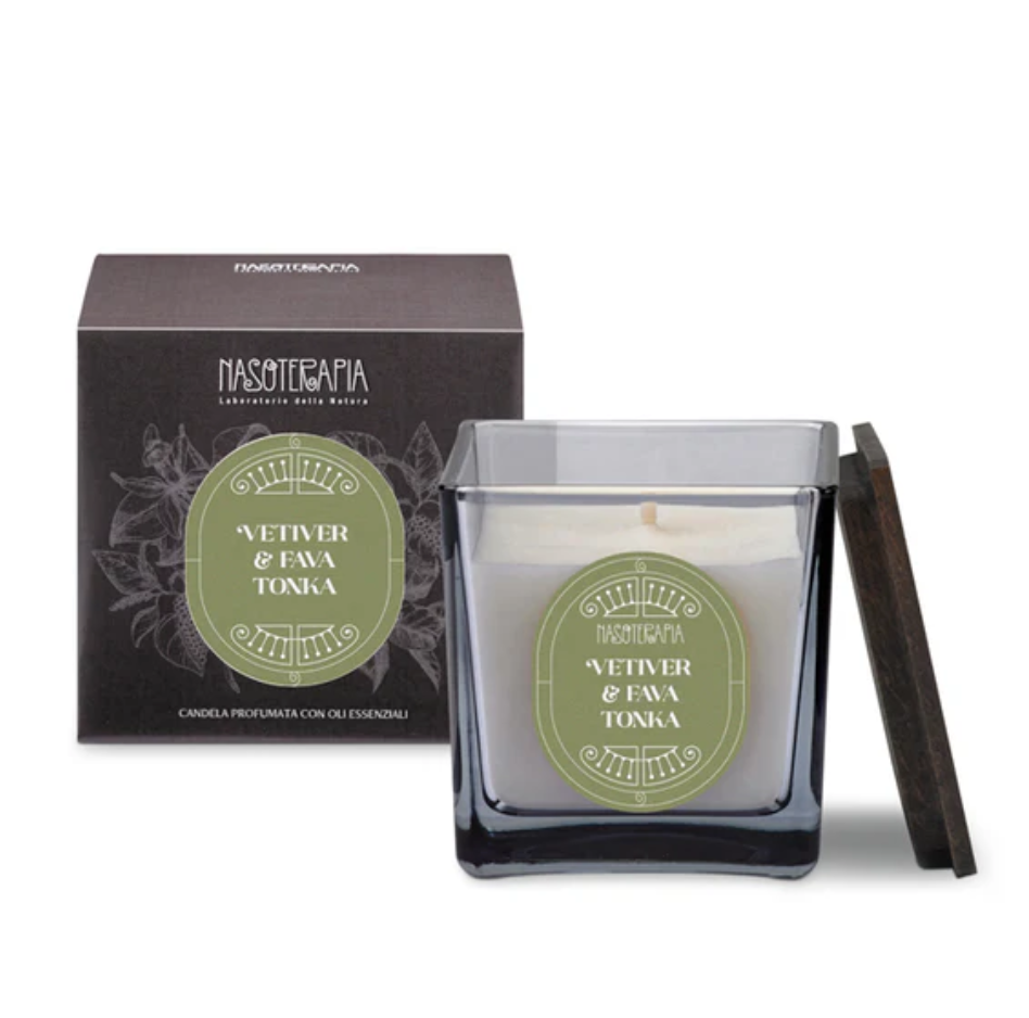 NASOTERAPIA Vetiver &amp; Fava di Tonka Candela 200g