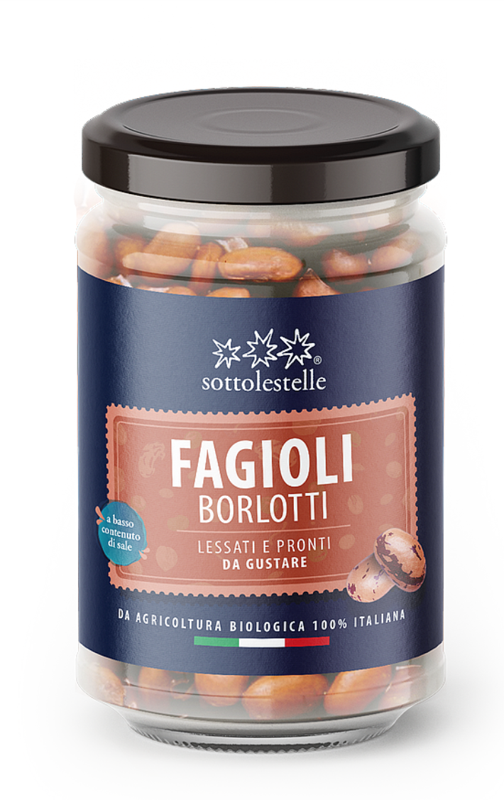 Sotto le Stelle - Fagiolini Borlotti in vetro 300gr
