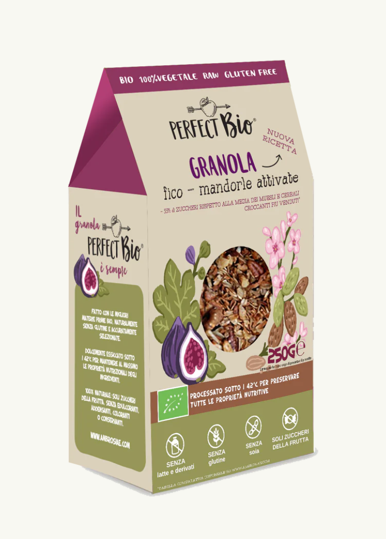 Ambrosiae Granola Fico e Mandorle attivate 250gr