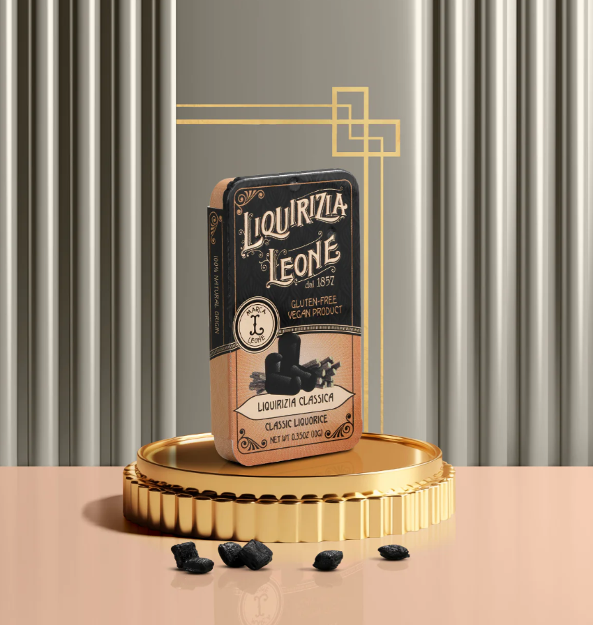 LEONE Liquirizia pura in latta 10g