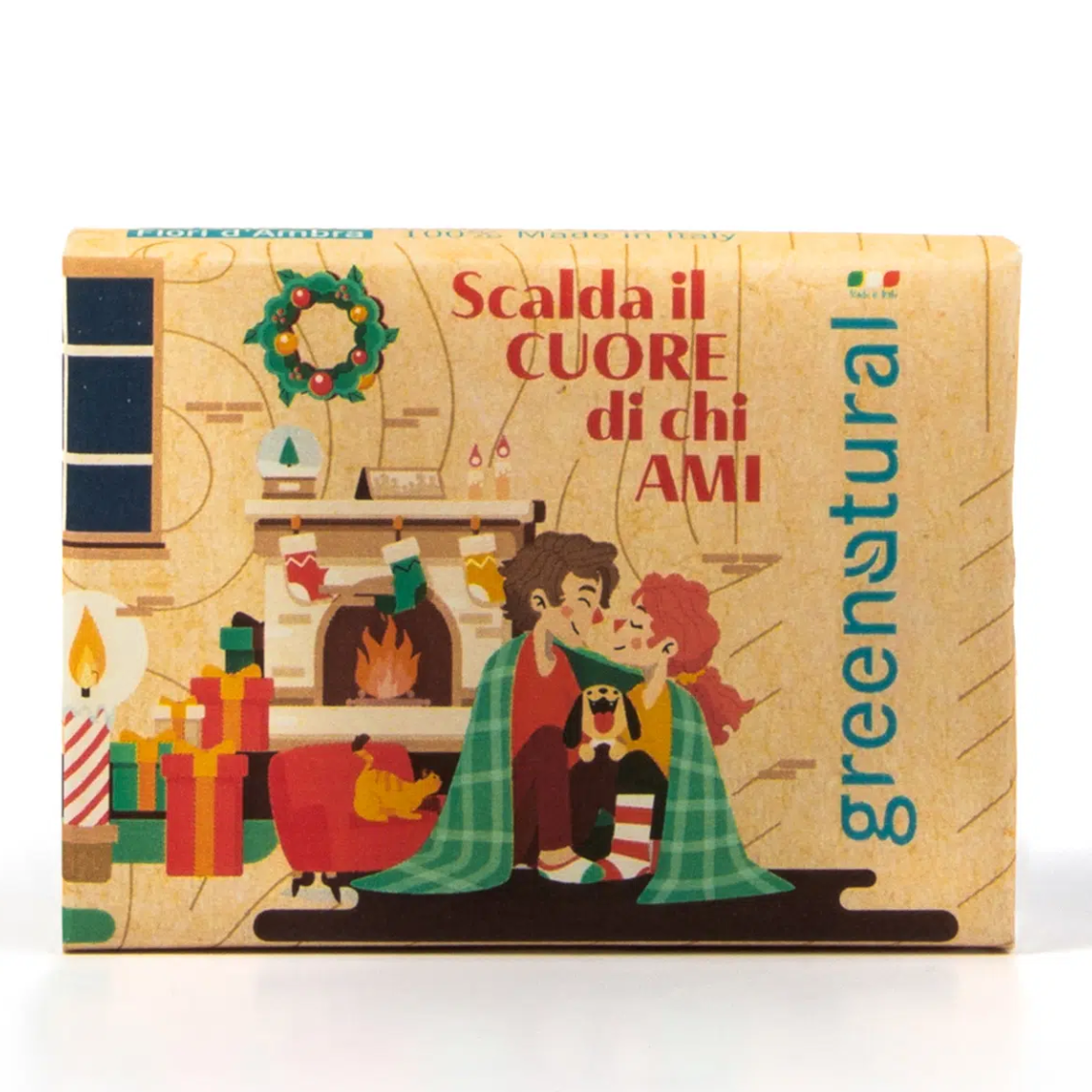 GREEN NATURAL Xmas Edition Saponette Natale &quot;Dolce Abbraccio&quot; 75g - Fiori d&