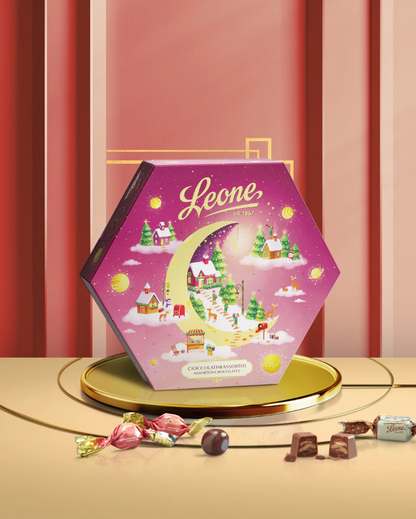 LEONE Confezione Regalo con Cioccolatini Assortiti