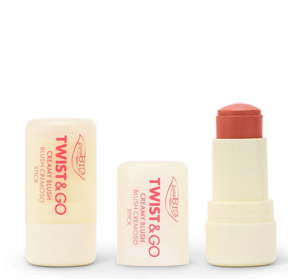 PUROBIO COSMETICS Twist &amp; Go Blush Cremoso 03 Macaron
