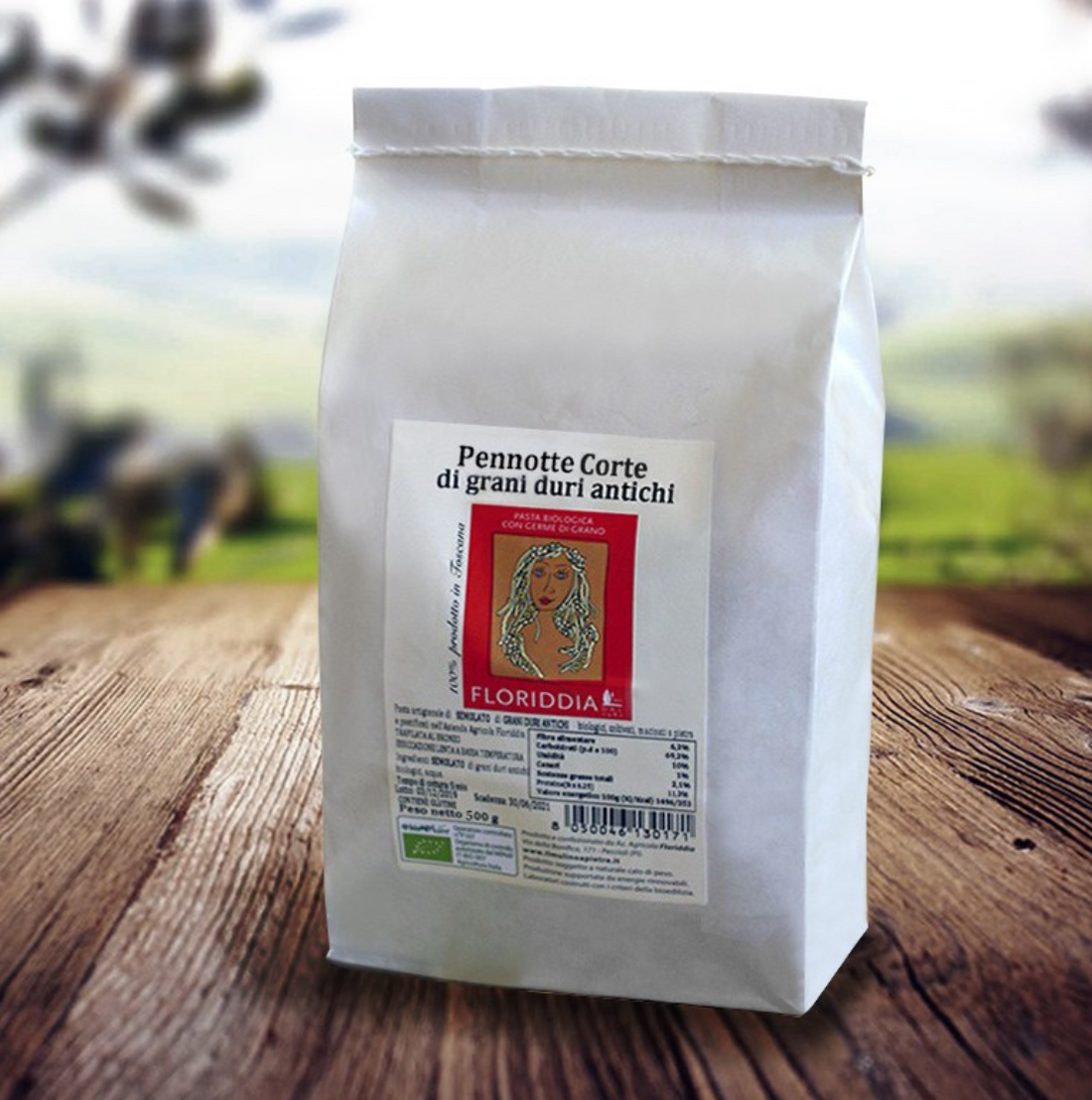 FLORIDDIA Pennotte Corte di Grani Duri Antichi Biologici 500g