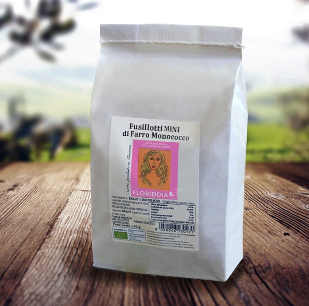 FLORIDDIA Fusillotti mini di Farro biologico monococco 500g