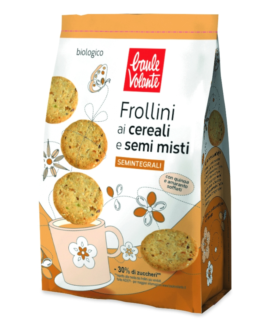 Baule Volante Frollini ai Cereali e Semi Misti Semintegrali 300gr