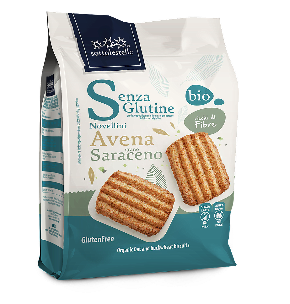 Sotto le Stelle Novellini Avena e Grano Saraceno Senza Glutine 250gr