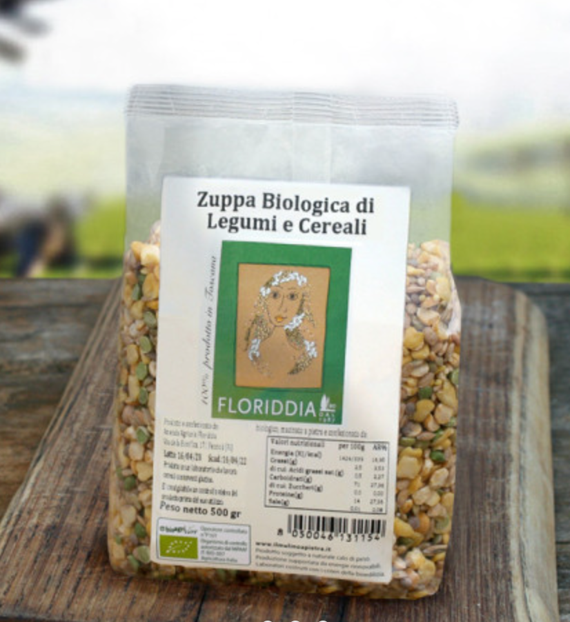 FLORIDDIA Zuppa Bio Legumi e Cereali 500gr