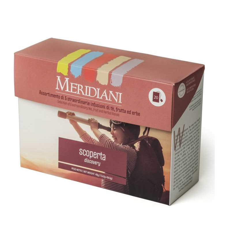 MERIDIANI Selezione Scoperta 20 filtri Tisane e Infusi misti