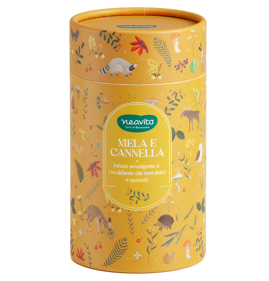 NEAVITA Infusi da Favola Gift Box Ocra - Mela e Cannella