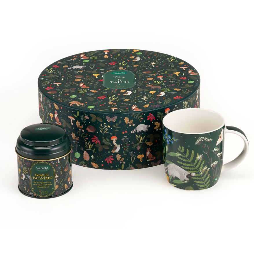 NEAVITA Infusi da Favola Cofanetto Tondo - Bosco Incantato e Mug 350ml