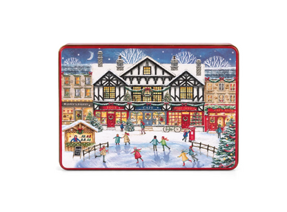 GRANDMA Maxi Scatola di Latta "Christmas High Street" con Biscotti Inglesi 600gr