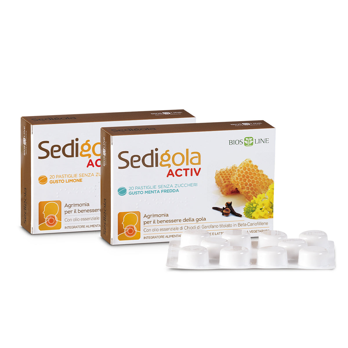 BIOS LINE Apix Propoli Sedigola Activ Pastiglie Gusto Limone
