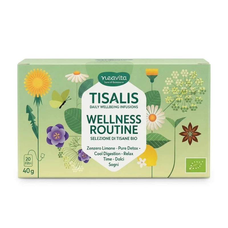 NEAVITA Tisalis Selezione Tisane in Filtro Wellness Routine 20 filtri
