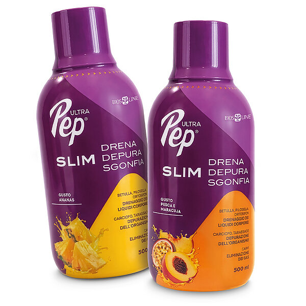 BIOS LINE UltraPep Slim Drena Depura Sgonfia 500ml - gusto Pesca e Maracuja