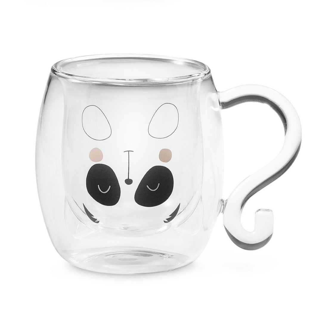 NEAVITA Tea &amp; Friends Mug in Vetro 250ml - Panda