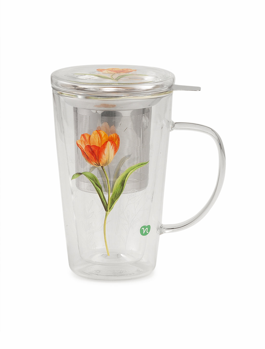 NEAVITA Rituali Botanici Infusiera in vetro Tulipano Giallo 300ml