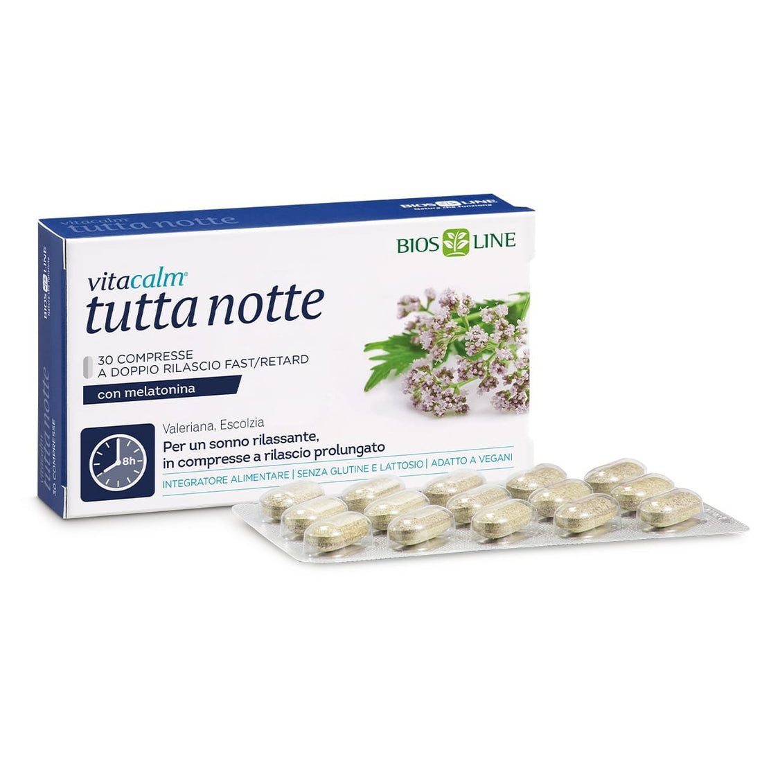 VitaCalm Tutta Notte con Melatonina biosline