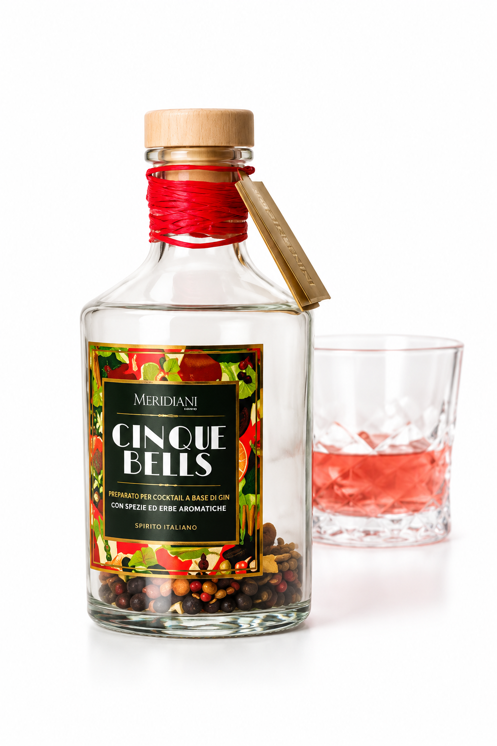 MERIDIANI Bottiglia vetro 15g. prep. GIN-GLE BELLS