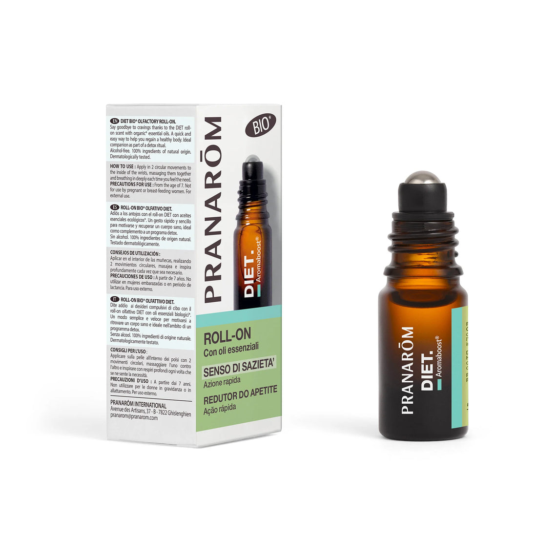 PRANAROM Aromaboost roll-on DIET BIO - 5 ML