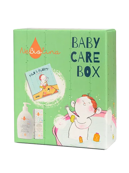 NEBIOLINA Baby Care Box - Bagnetto + Crema + Silent Book