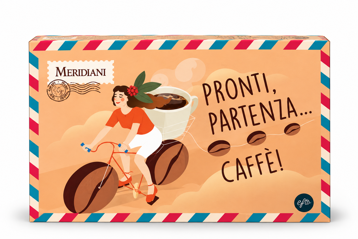 MERIDIANI Busta Preparato per Bevanda al Caffè gusto Caramello 40g