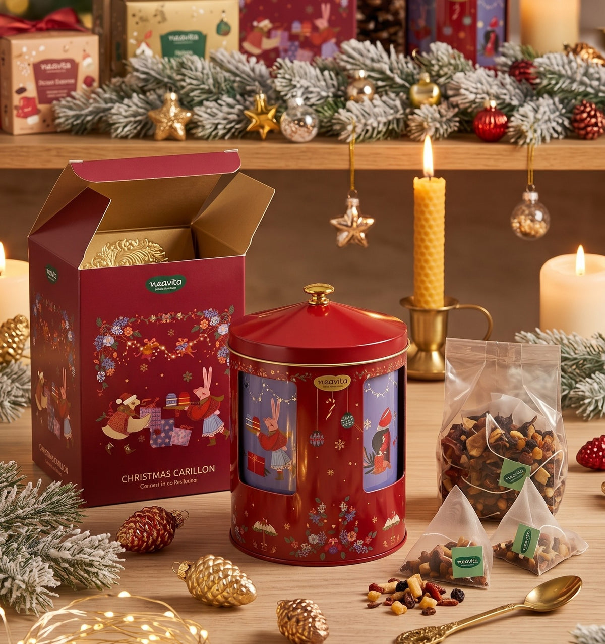 NEAVITA Natale Carillon con Infuso Stella d&