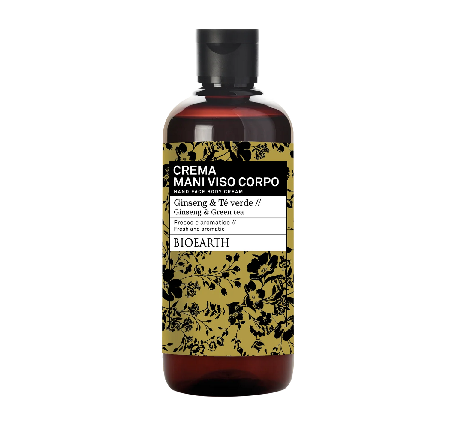 BIOEARTH Crema mani viso corpo Winter Edition Ginseng e Te Verde 500ml