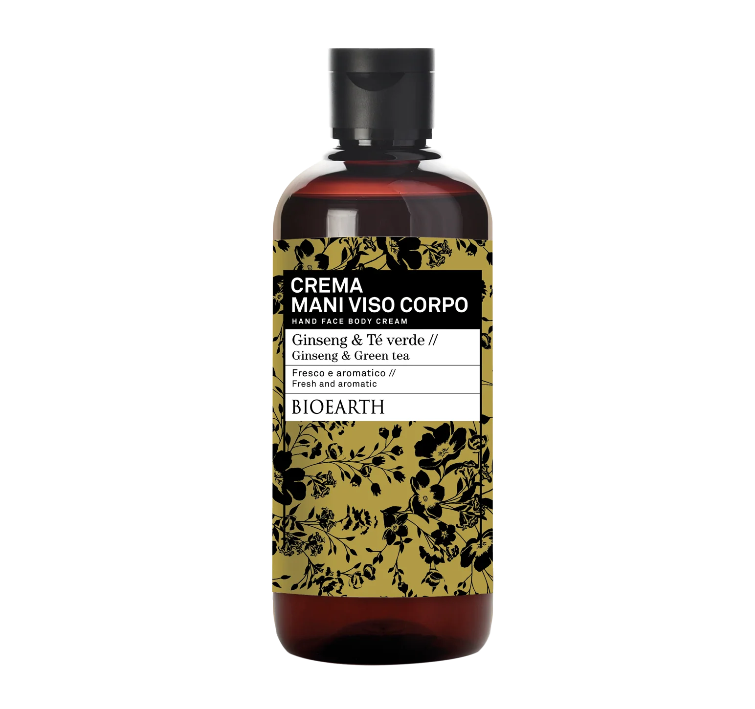BIOEARTH Crema mani viso corpo Winter Edition Ginseng e Te Verde 500ml