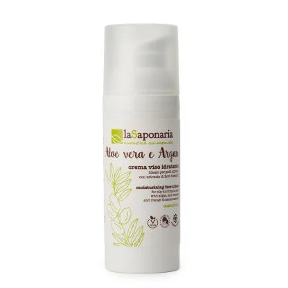 LA SAPONARIA Crema viso Idratante Aloe &amp; Argan