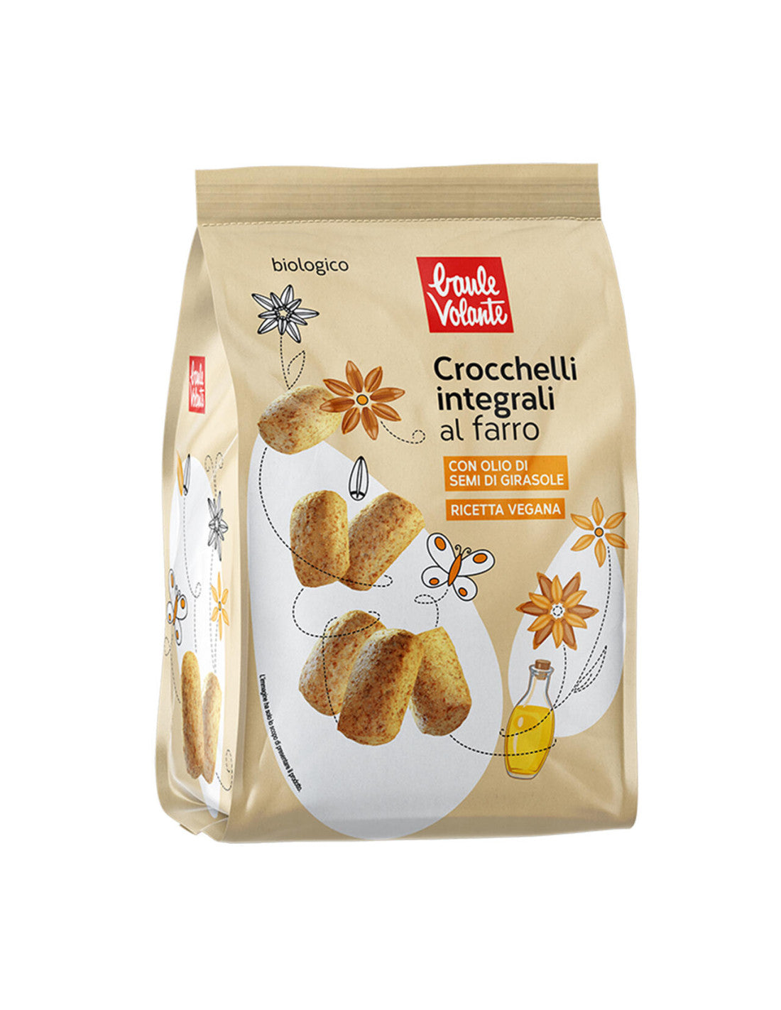 Baule Volante Crocchelli Integrali al Farro 150gr
