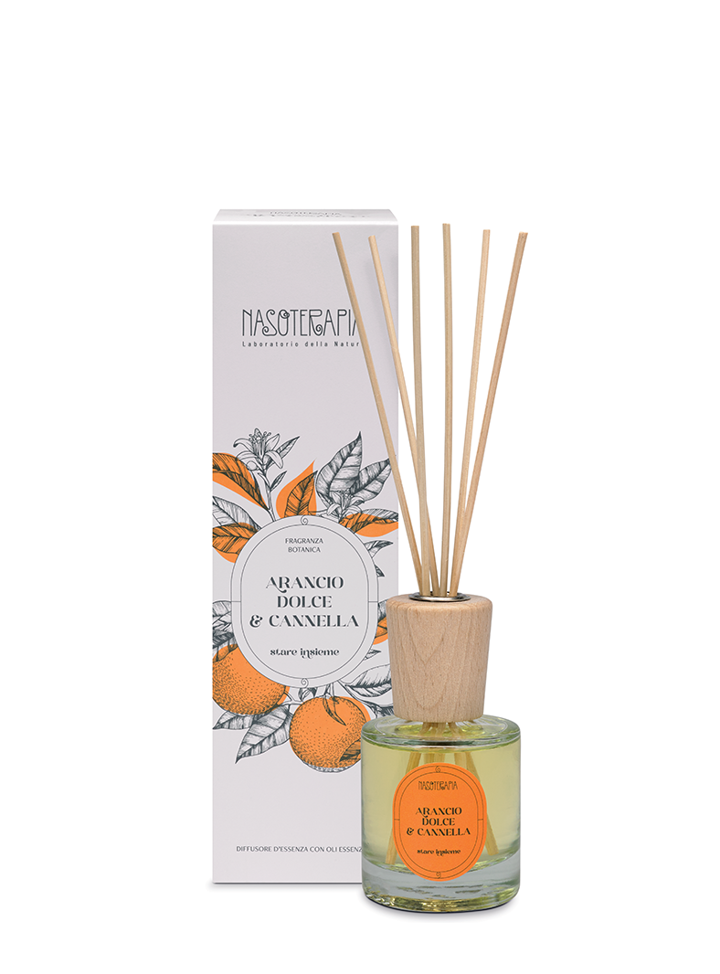 NASOTERAPIA Diffusore a Bastoncini - Arancio Dolce e Cannella 100 ml