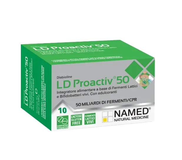 disbioline ld proactive fermenti lattici per intestino 10 compresse masticabili