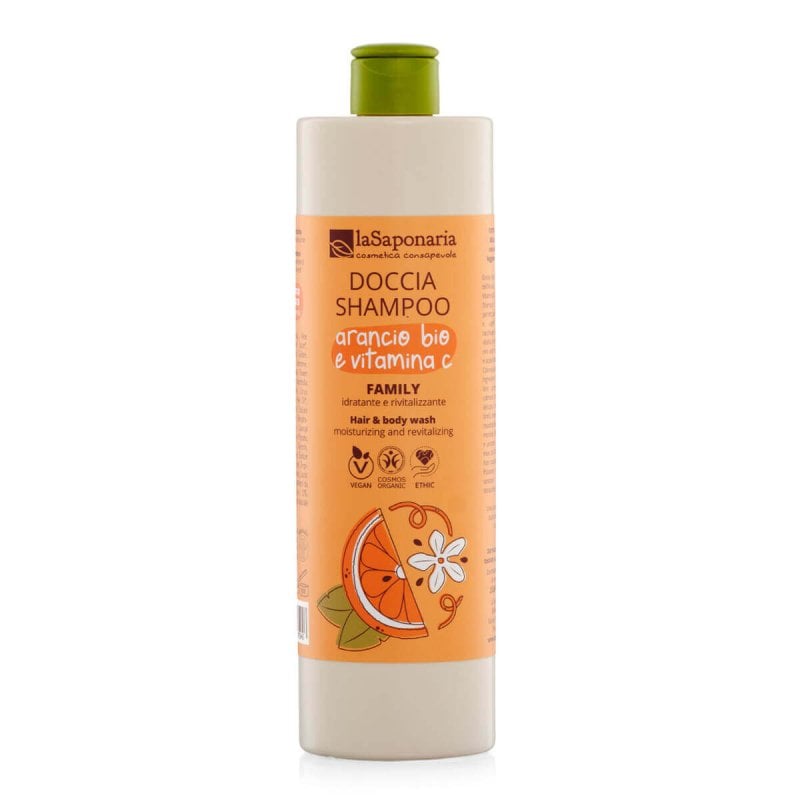 LA SAPONARIA Doccia Shampoo Family Arancio Bio e Vitamina C 500ml